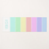 Grafisch gepersonaliseerd kleurig regenboogpatroon yogamat (Voorkant (horizontaal))