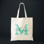 Grafisch Gepersonaliseerd naammonogram Tote Bag<br><div class="desc">Bekijk meer dan 100 populaire trouwstijlen van het collectie "Wedding Canvas tassen" van mijn winkel!</div>