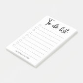 Grafisch gepersonaliseerd om zwarte handgeschreven post-it® notes (Schuin)