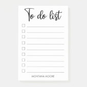 Grafisch gepersonaliseerd om zwarte handgeschreven post-it® notes (Voorkant)