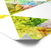 Grafisch geschilderd driehoeksontwerp poster (Hoek)