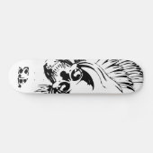 Grafisch gevleugeld Skull Skateboard. Persoonlijk Skateboard (Horizontaal)