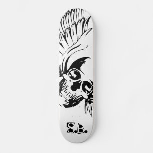 Grafisch gevleugeld Skull Skateboard. Persoonlijk Skateboard