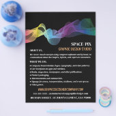 Grafisch Golfontwerp, grafische ontwerper Adverter Flyer (Enkel)