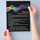 Grafisch Golfontwerp, grafische ontwerper Adverter Flyer (Hand)