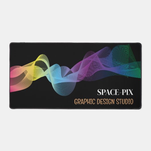 Grafisch golfontwerp, grafische vormgever bureaumat (Voorkant)