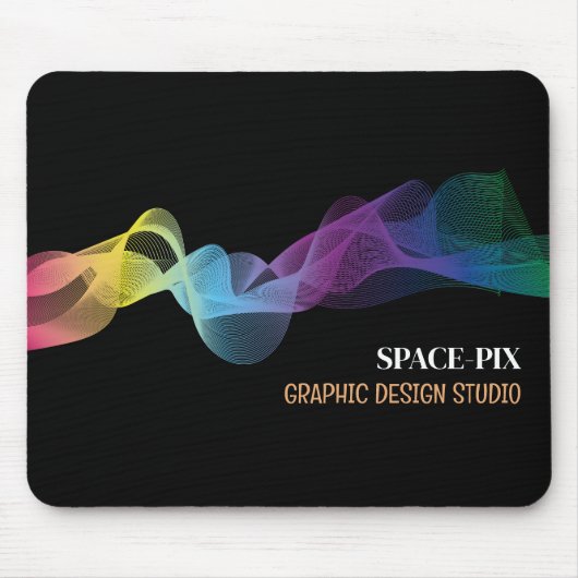 Grafisch golfontwerp, grafische vormgever muismat (Voorkant)