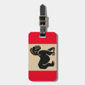 Grafisch  GORILLA - Aap - Primaat - Wilde dieren- Bagagelabel (Voorkant verticaal)