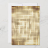 Grafisch goudbruine druppels glitter om het even w kaart (Achterkant)