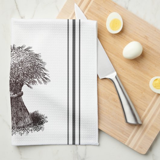  Grafisch Grain Sheaf Kitchen Towel Theedoek (Quarter Fold)