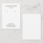 Grafisch grijs en wit oorscherm visitekaartje (Voorkant / Achterkant)
