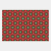 grafisch groen en rood verpakkingspapier inpakpapier vel (Voorkant 3)