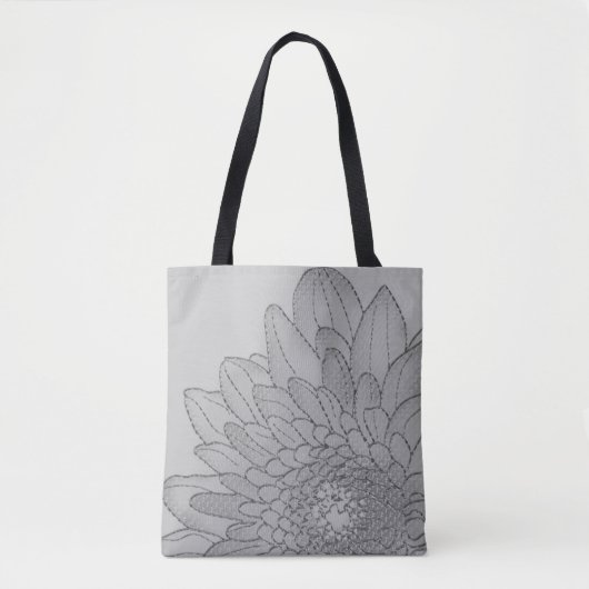 Grafisch grote zonnebloem | CANVAS TAS (Voorkant)