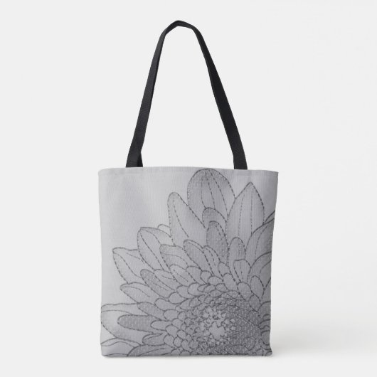 Grafisch grote zonnebloem | CANVAS TAS (Achterkant)