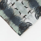 Grafisch handgemaakt fleece deken (Hoek)