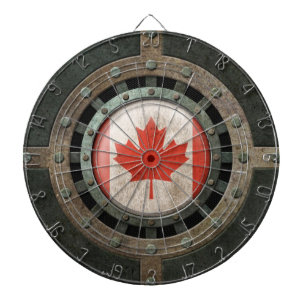 Grafisch industrieel staal voor Canadese vlag Dartbord