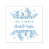 Grafisch ingeruild bosketboek Botanische Aangepast Zelfinktende Stempel (Design)