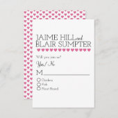 Grafisch Interplay Kaart Bindende reactie Roze har (Voorkant / Achterkant)