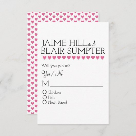 Grafisch Interplay Kaart Bindende reactie Roze har (Voorkant / Achterkant)