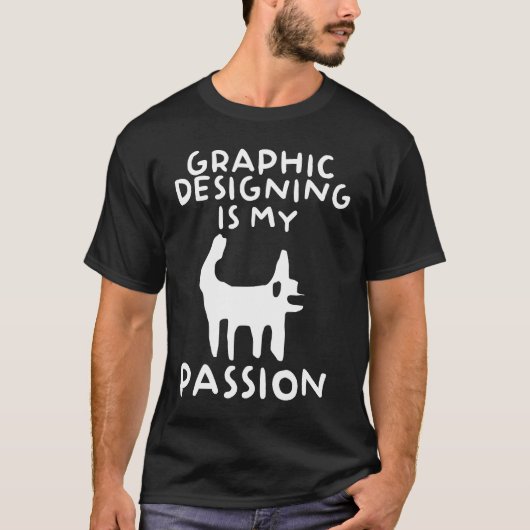 Grafisch is mijn passie-illustrators t-shirt (Voorkant)
