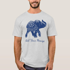 Grafisch joch Elephant Custom Message T-shirt