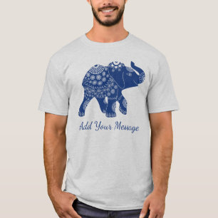 Grafisch joch Elephant Custom Message T-shirt