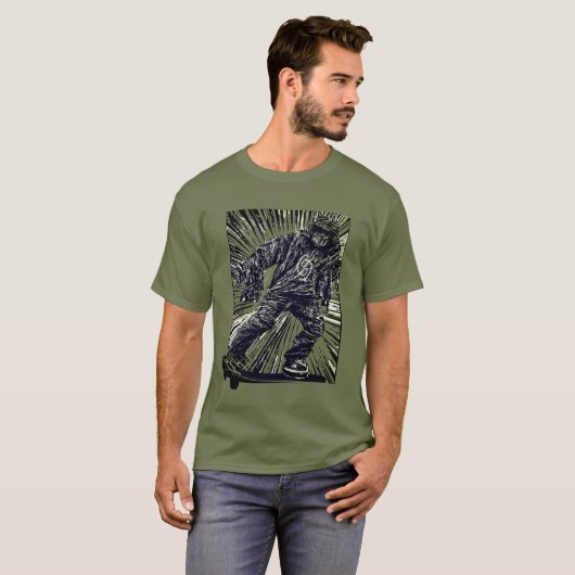 Grafisch karton T-shirt (Voorkant volledig)