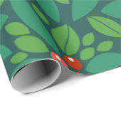 Grafisch kerstfeest Holly Cadeaupapier (Rol Hoek)