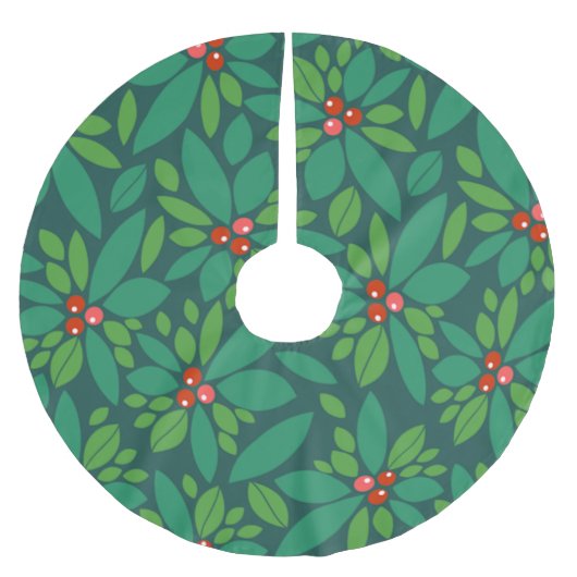 Grafisch kerstfeest Holly Kerstboom Rok (Voorkant)