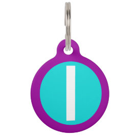 Grafisch kleine letters L Aangepast Initiaal Huisdierpenning