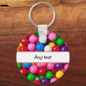 Grafisch kleurig gumball sleutelhanger (Voorkant)