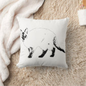 Grafisch knusse, moderne kattenkussen kussen (Deken)