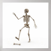 Grafisch komisch skelet poster (Voorkant)