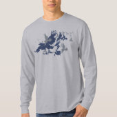 Grafisch koppel vogels t-shirt (Voorkant)