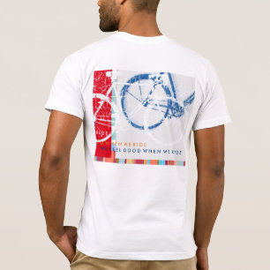 grafisch-kunst coole en stedelijke fiets geïnspire t-shirt