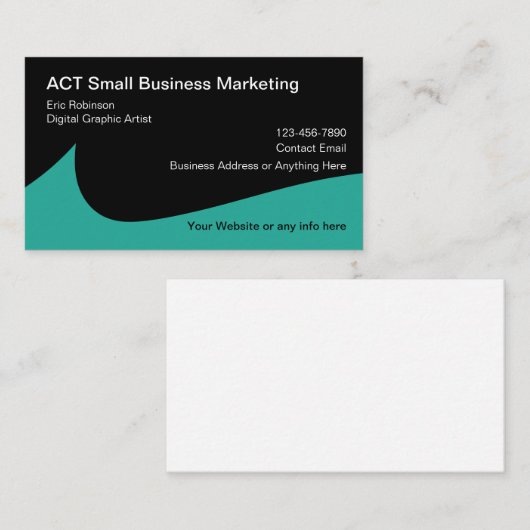 Grafisch kunstenaar Digitale Marketing Visitekaartje (Voorkant / Achterkant)