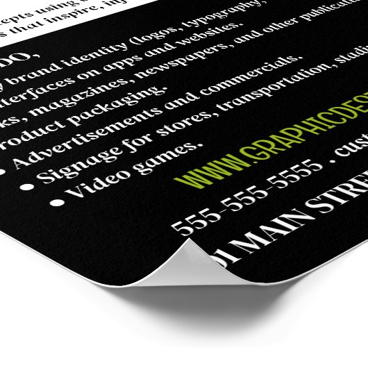 Grafisch Kunstontwerp, grafische Ontwerper Adverte Poster (Hoek)