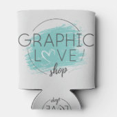 Grafisch liefdeswinkel Brandmerk Merchandise GLS H Blikjeskoeler (Achterkant)