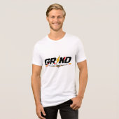 Grafisch logboek 'Grind Hustle Every Single Day' Tri-Blend Shirt (Voorkant volledig)