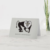 Grafisch - MACAQUE - Aap - Primaat - Wildlife Kaart (Voorkant)