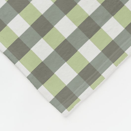Grafisch met zijspan Groen en grijs Fleece Deken (Hoek)