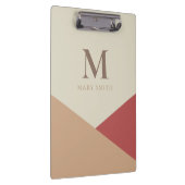 Grafisch minimalistisch geometrisch pasta bruin mo klembord (Rechts)