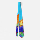 Grafisch Modern ל״ג בעומר Lag B'Omer vreugdevuur Stropdas (Achterkant)