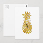 grafisch monogram anananananas briefkaart (Voorkant / Achterkant)