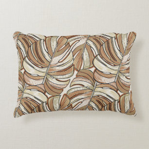Grafisch Monstera laat tropisch design achter Accent Kussen