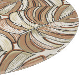 Grafisch Monstera laat tropisch design achter Snijplank (Hoek)