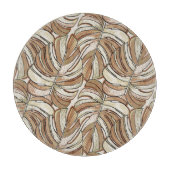 Grafisch Monstera laat tropisch design achter Snijplank (Voorkant)