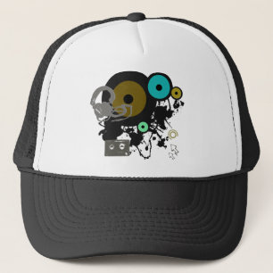 Grafisch muziekontwerp! trucker pet