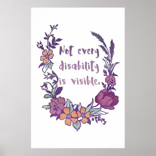 Grafisch niet zijn alle Gehandicapten zichtbaar Po Poster
