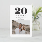 Grafisch nieuw jaar feestdagenkaart (Staand voorkant)